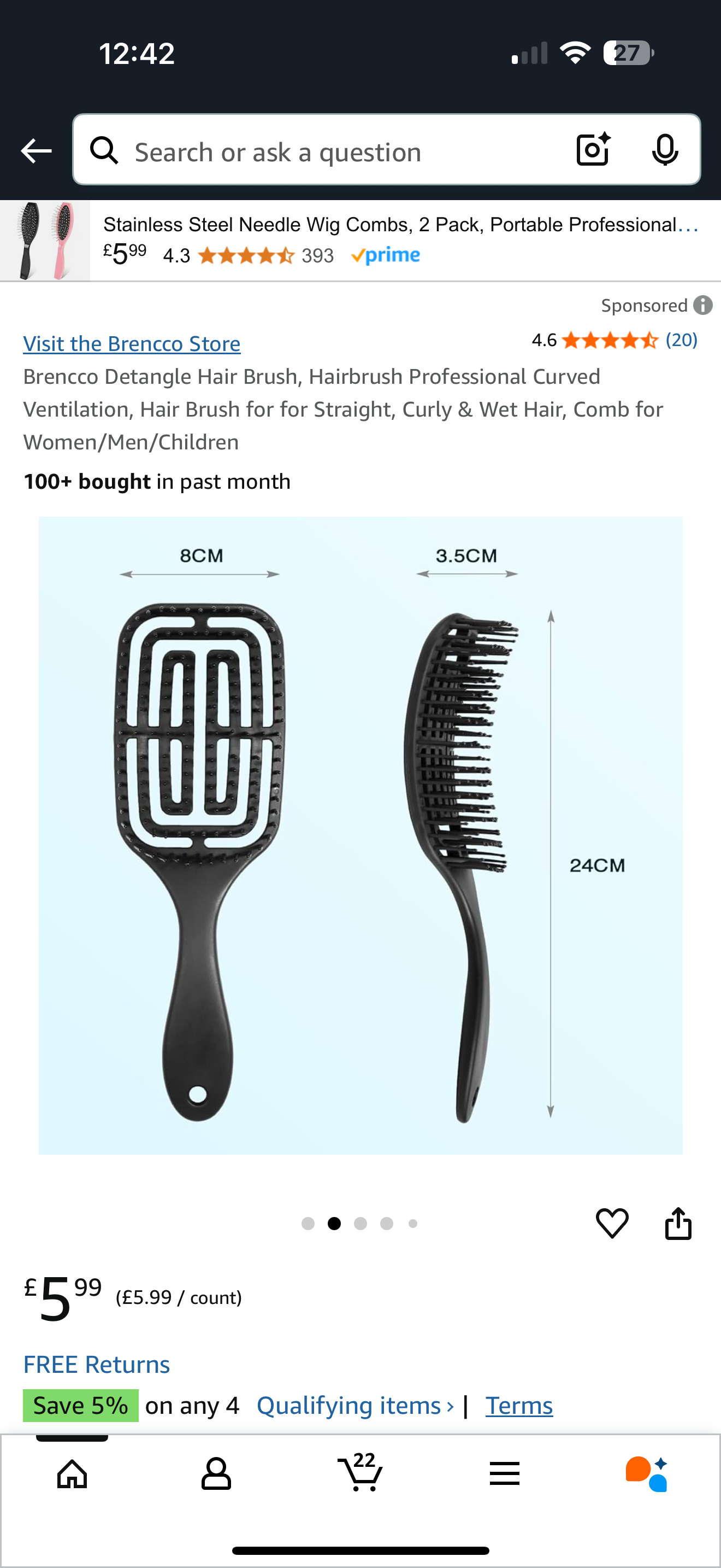 Hair Detangling brush