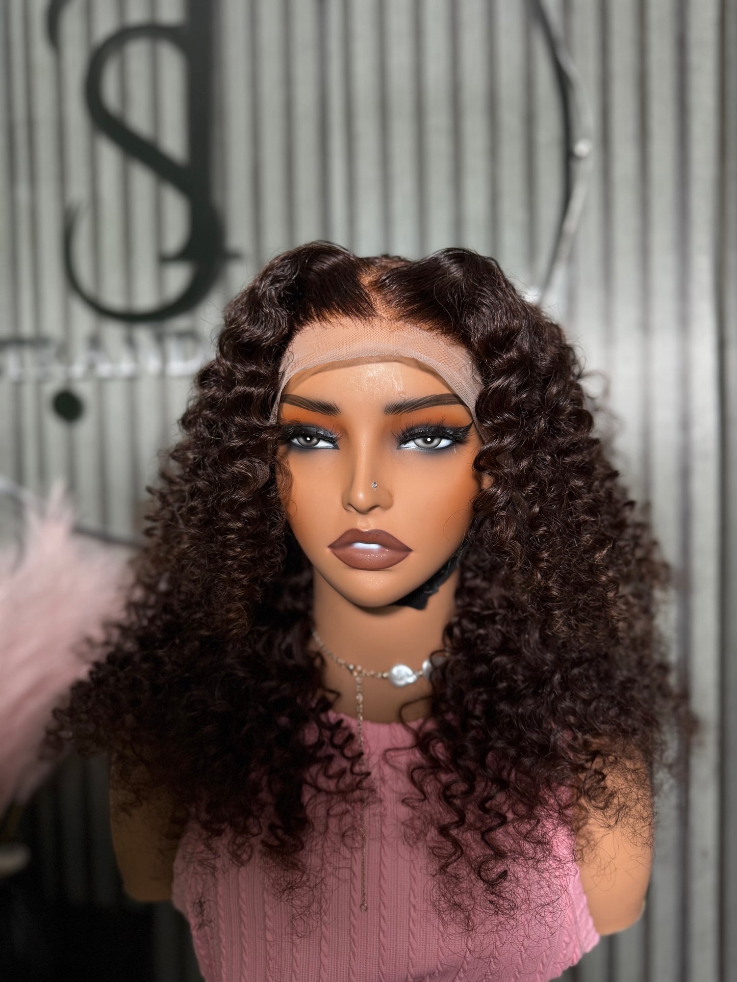 Water wave human hair wig