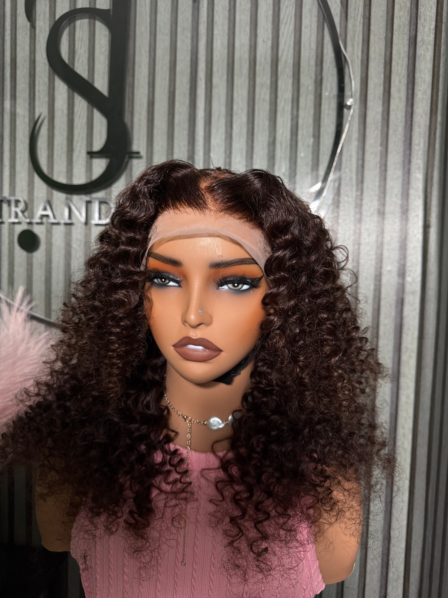Water wave human hair wig