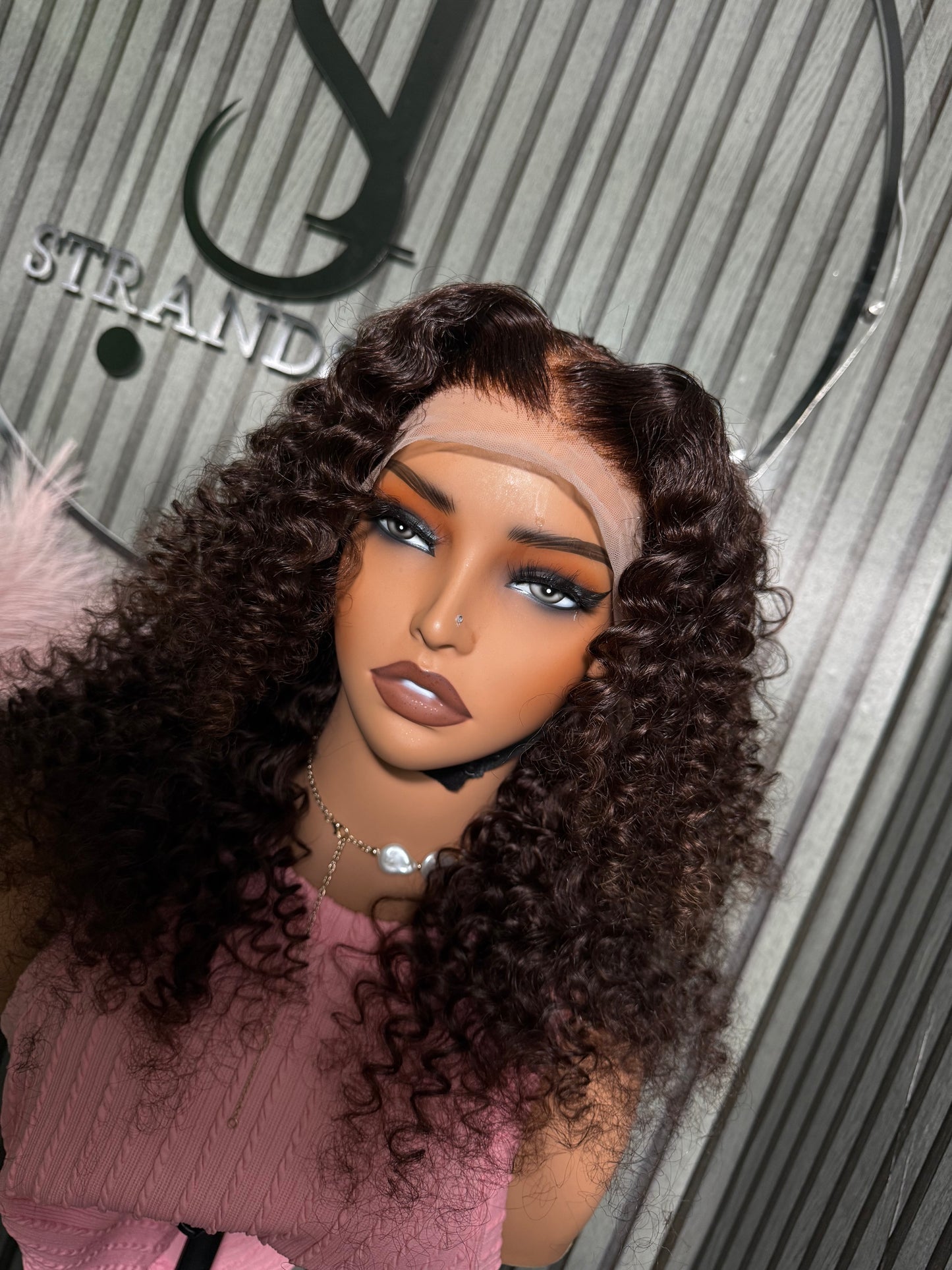 Water wave human hair wig