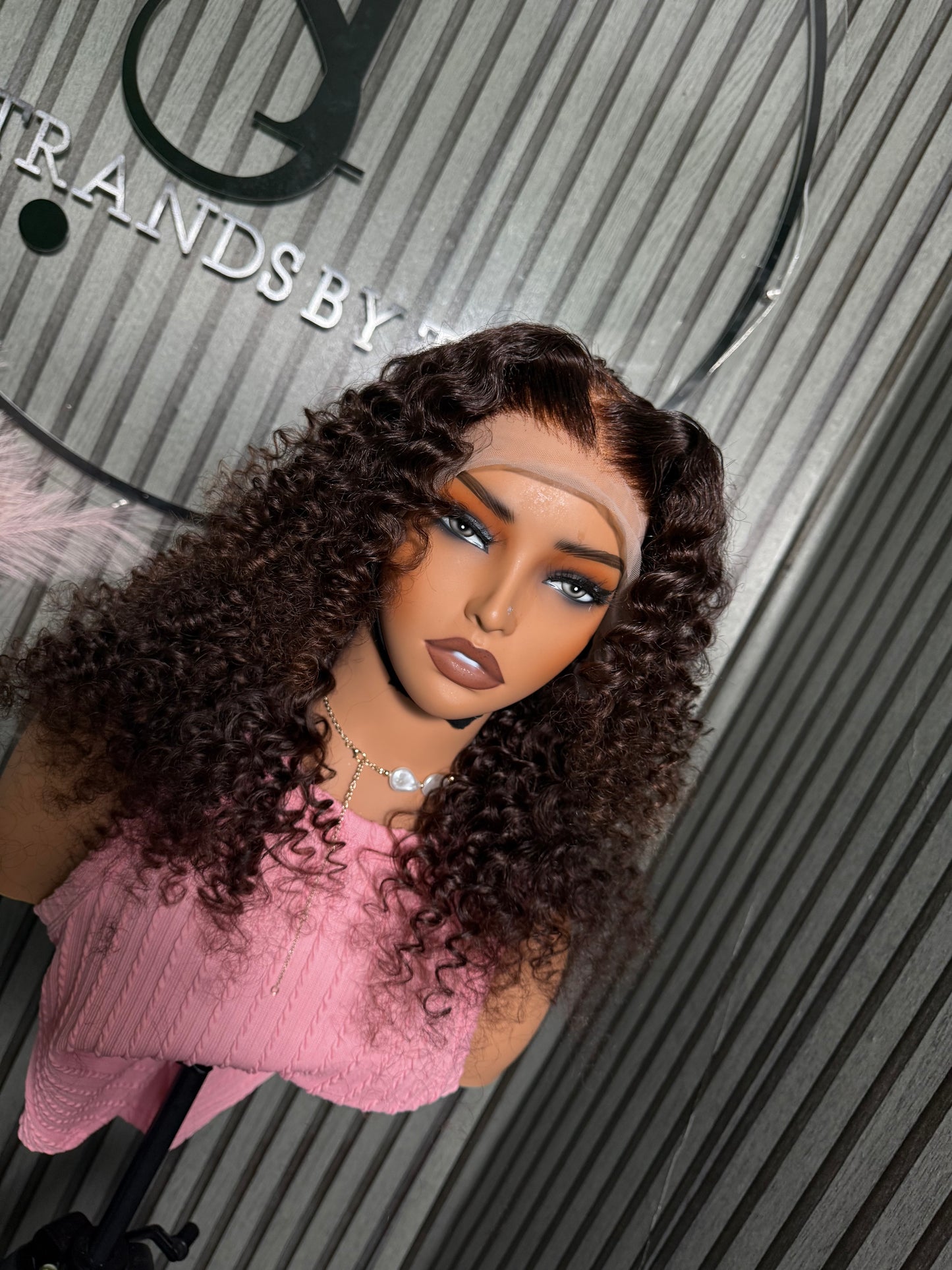 Water wave human hair wig