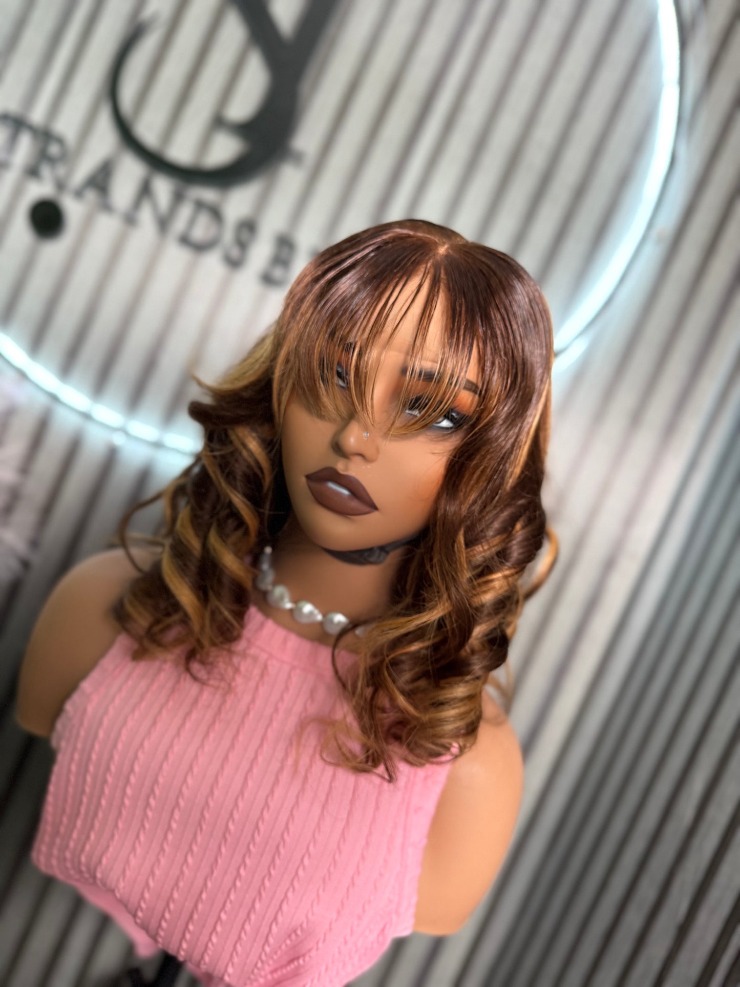 Human Hair Bounce Fringe