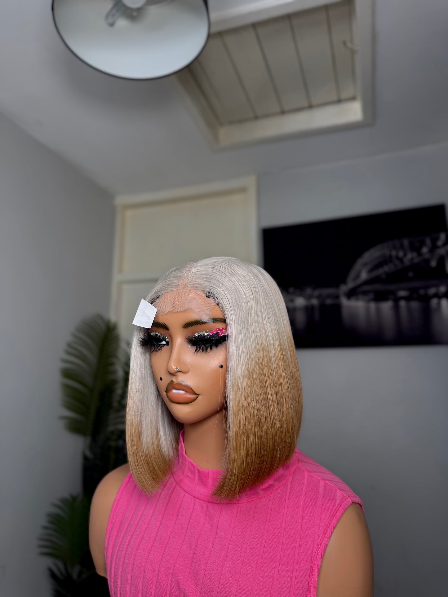 BROWN TIP GREY BOB WIG✨✨
