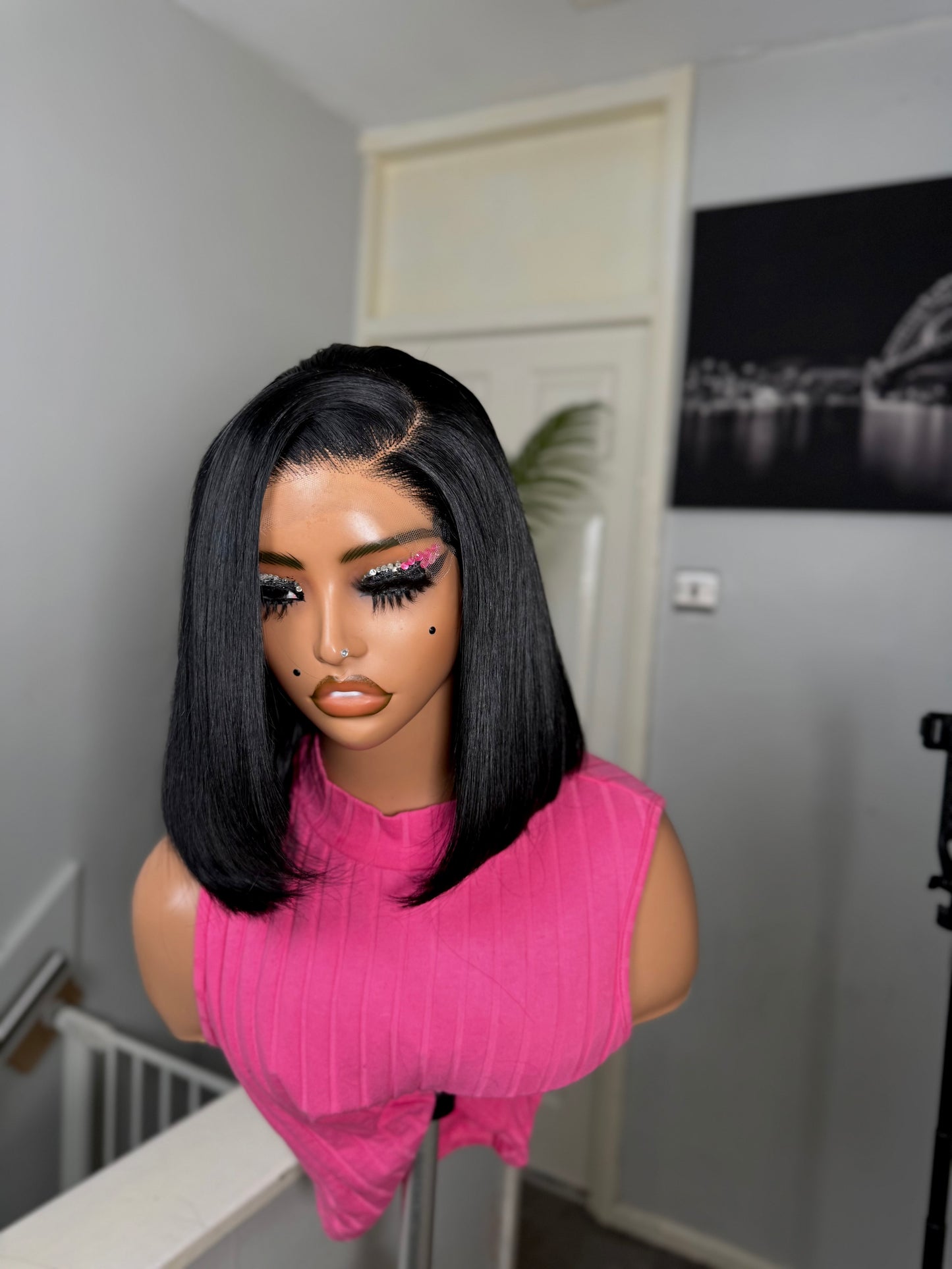 JET BLACK BOB WIG ✨✨