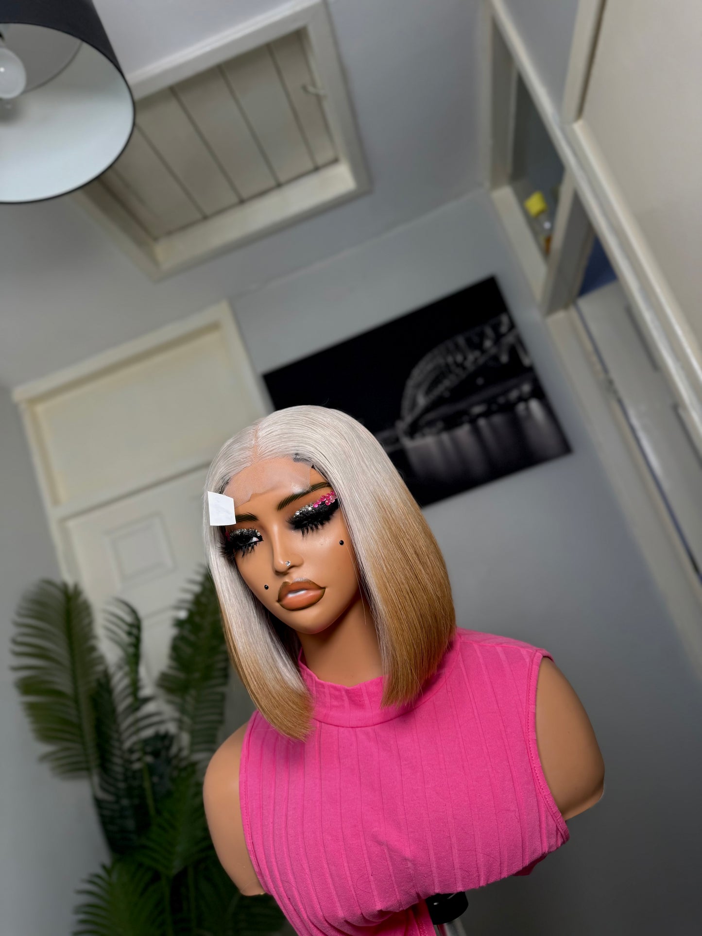BROWN TIP GREY BOB WIG✨✨