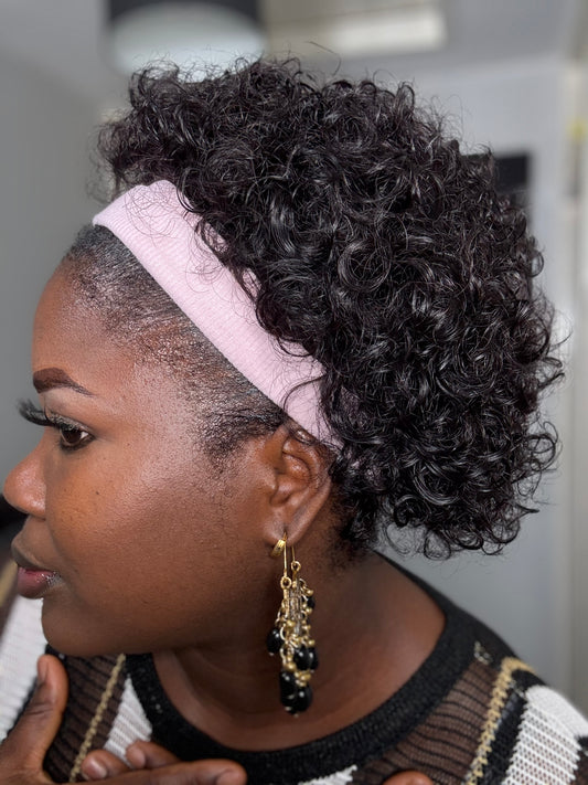 SHORT NATURAL HUMAN HAIR