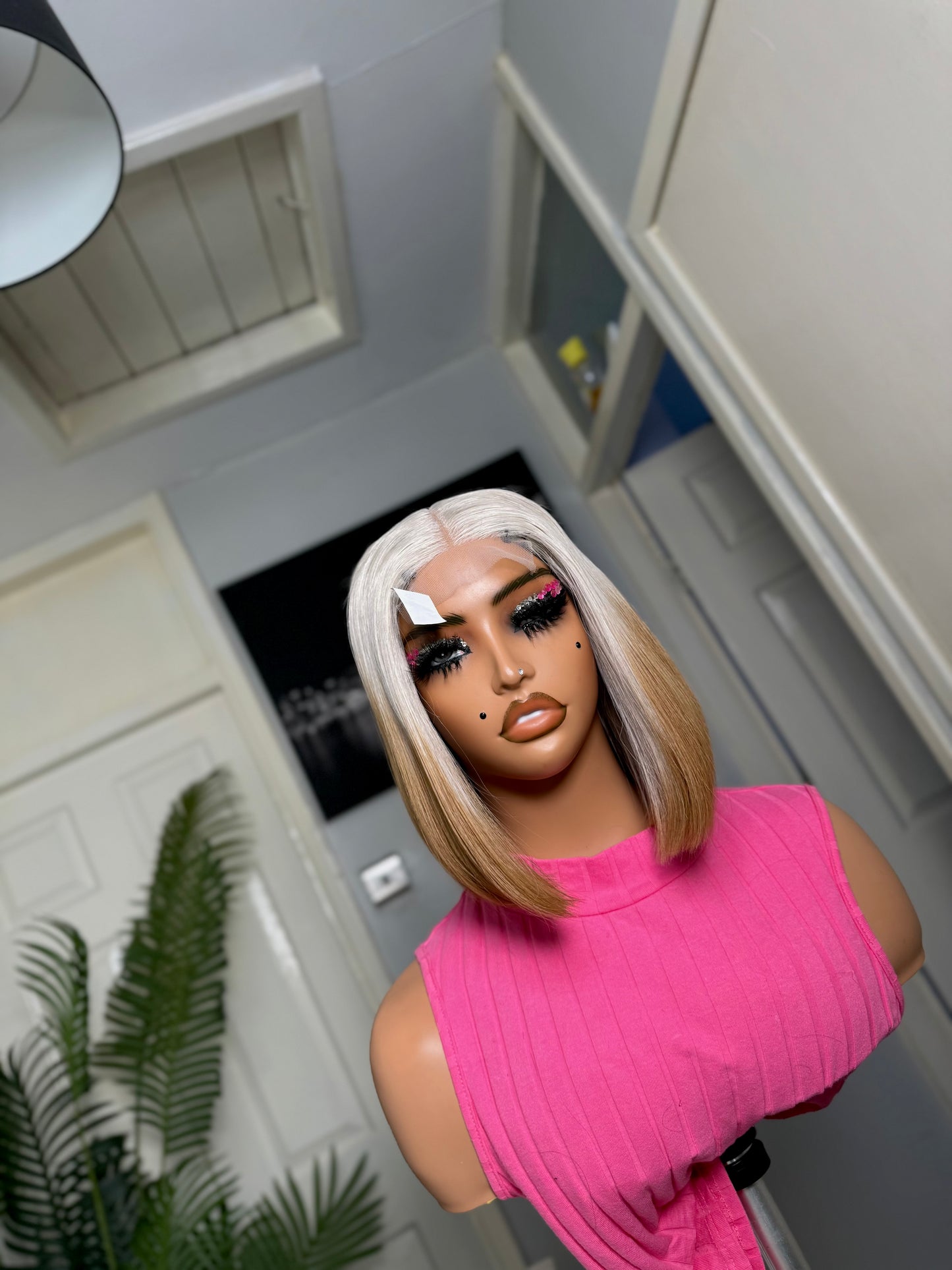 BROWN TIP GREY BOB WIG✨✨