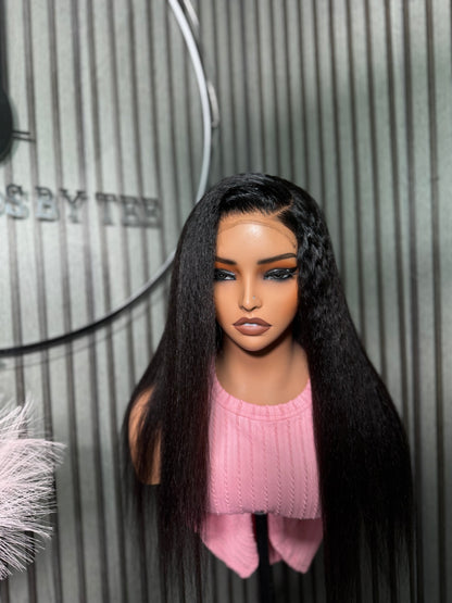 Yaki straight 100% human hair