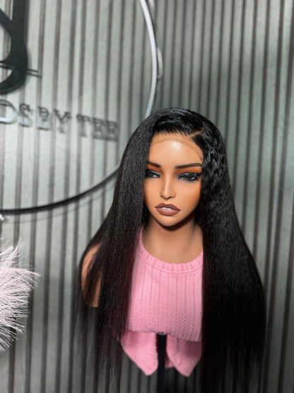 Yaki straight 100% human hair