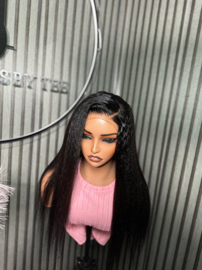 Yaki straight 100% human hair