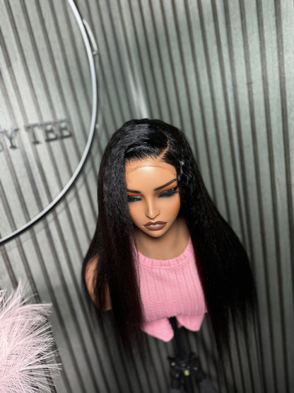 Yaki straight 100% human hair