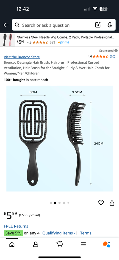 Hair Detangling brush
