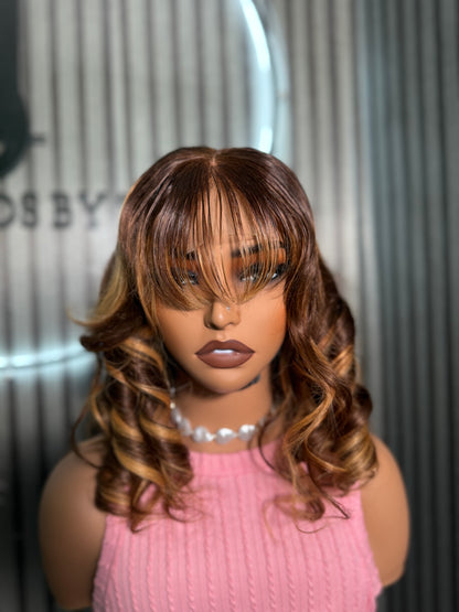 Human Hair Bounce Fringe